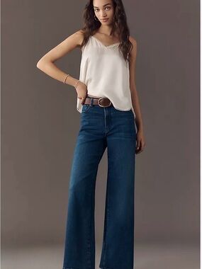 Frame Le Slim Palazzo Wide-Leg High-Rise Women’s Blue Jeans size 26
